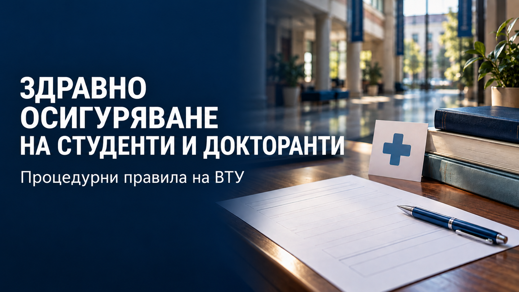 Здравно осигуряване на студенти и докторанти във ВТУ